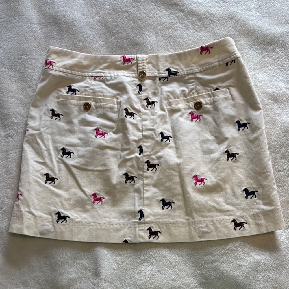 Lilly Pulitzer Cream A-line Mini Skirt - Picture 4 of 8